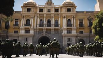 Militär vor Regierungspalast während Putschversuch in Bolivien