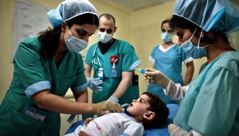 Start der Polio-Impfkampagne im Krankenhaus von Gaza