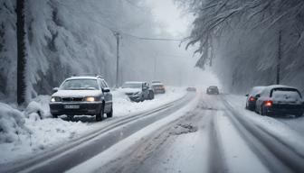 Unfälle auf Bayerns Straßen durch starken Schneefall